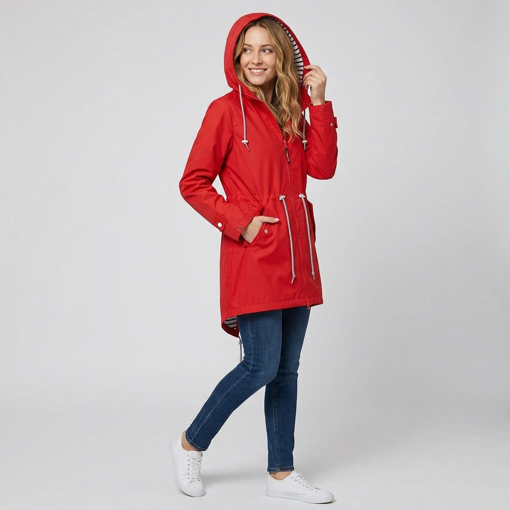 Valessine | Veste de pluie pour femme – Veste d'extérieur imperméable et coupe-vent