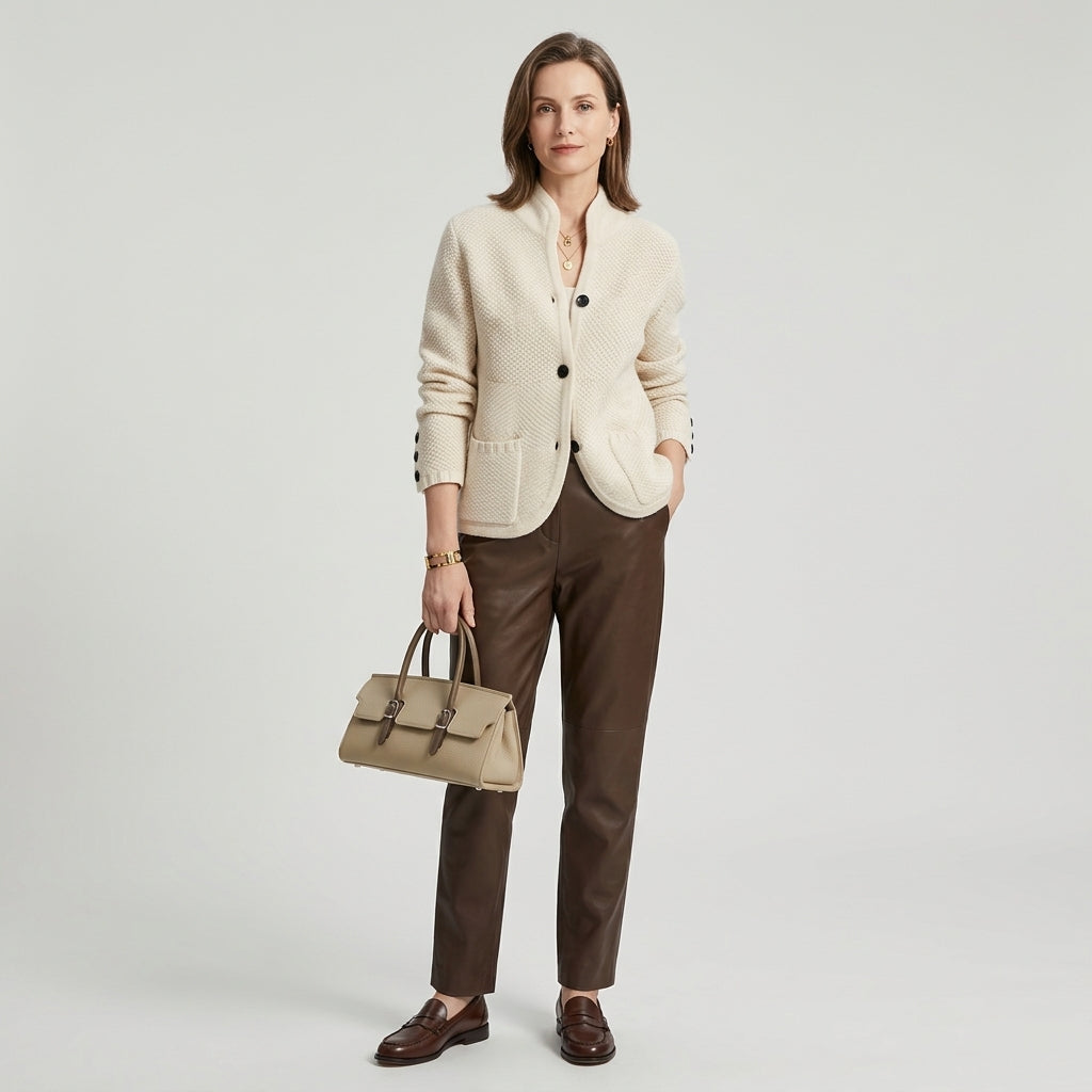 Evelora | Cardigan de luxe en cachemire pour femme – Fermeture à boutons