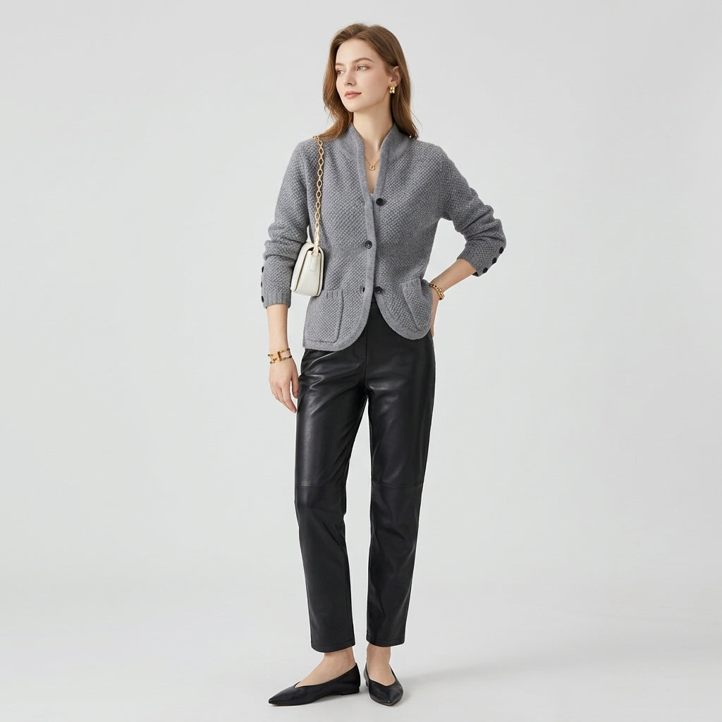 Evelora | Cardigan de luxe en cachemire pour femme – Fermeture à boutons