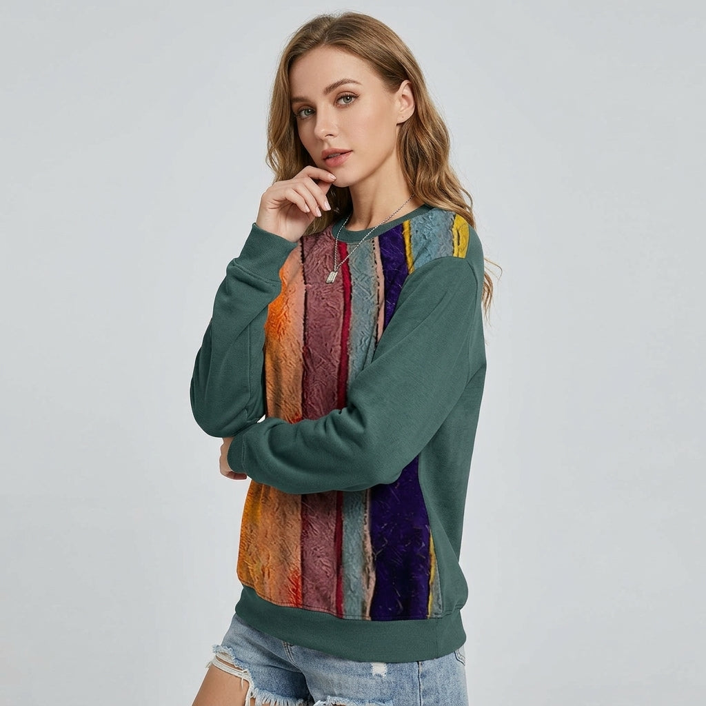 Amaryssa | Pull pour femme à imprimé géométrique – Coupe ample