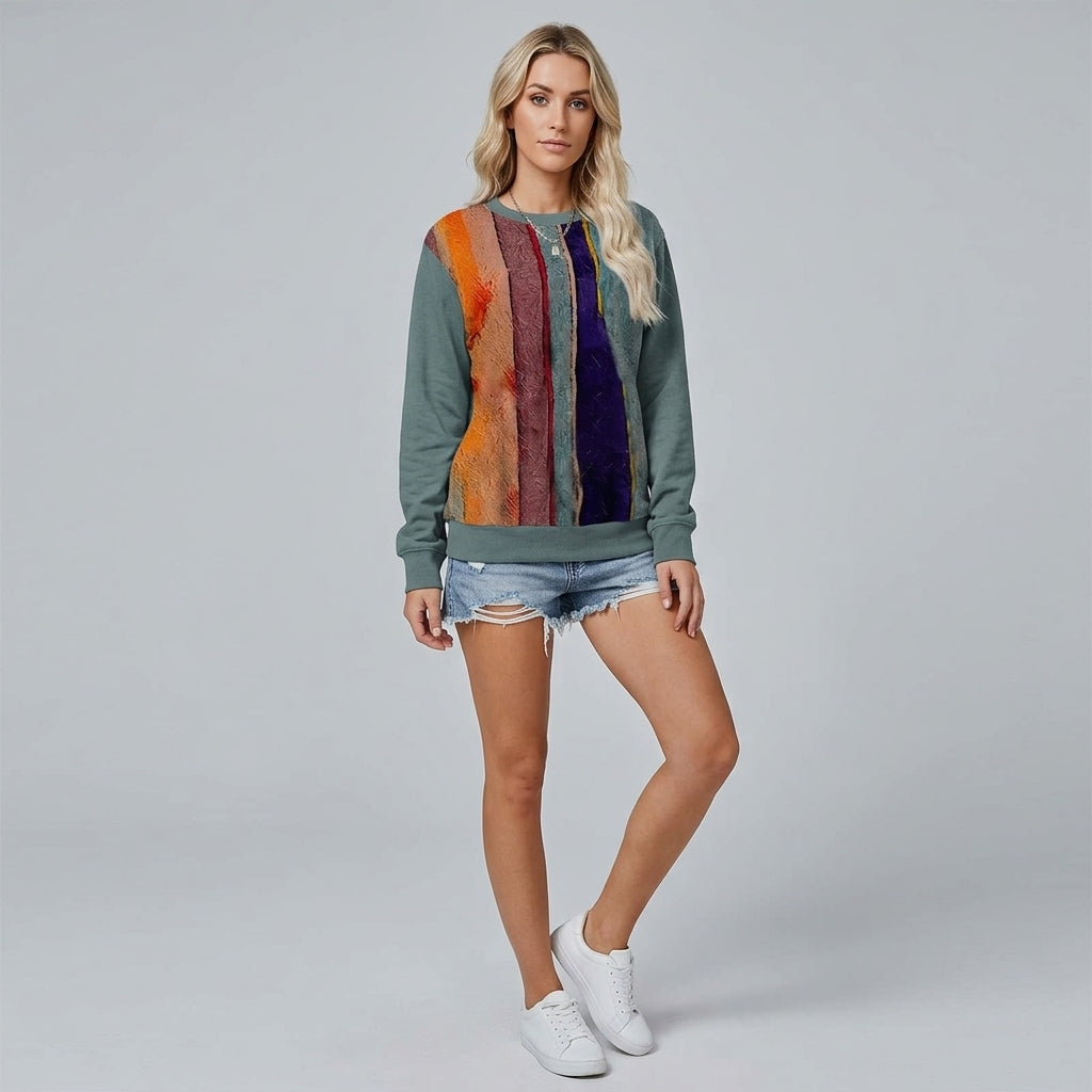 Amaryssa | Pull pour femme à imprimé géométrique – Coupe ample