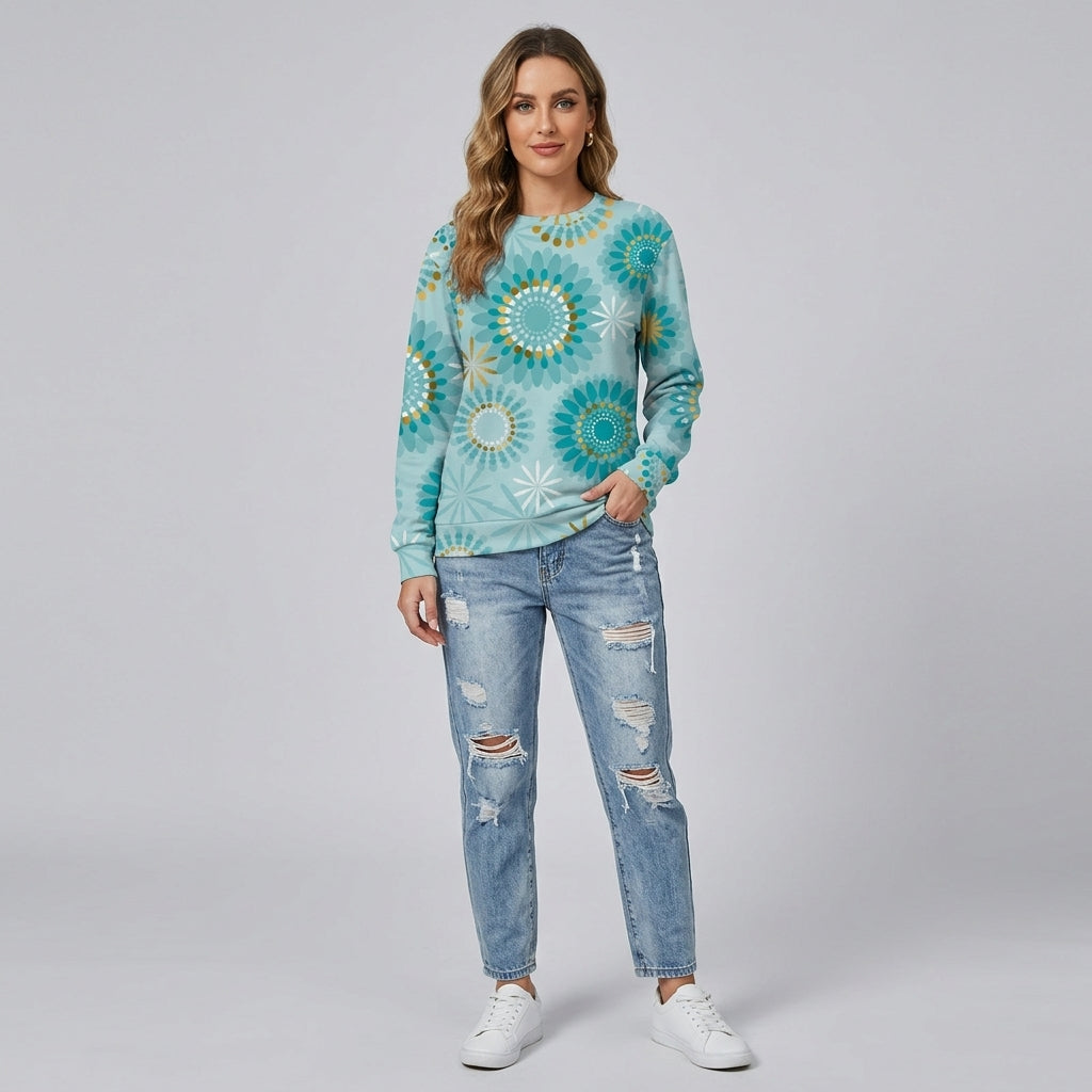 Amaryssa | Pull pour femme à imprimé géométrique – Coupe ample