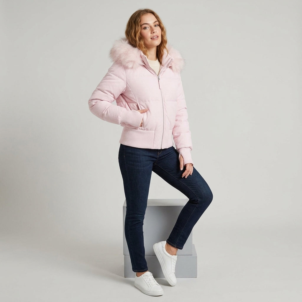 Jaevira | Veste d'hiver matelassée pour femme – Manteau court et chaud