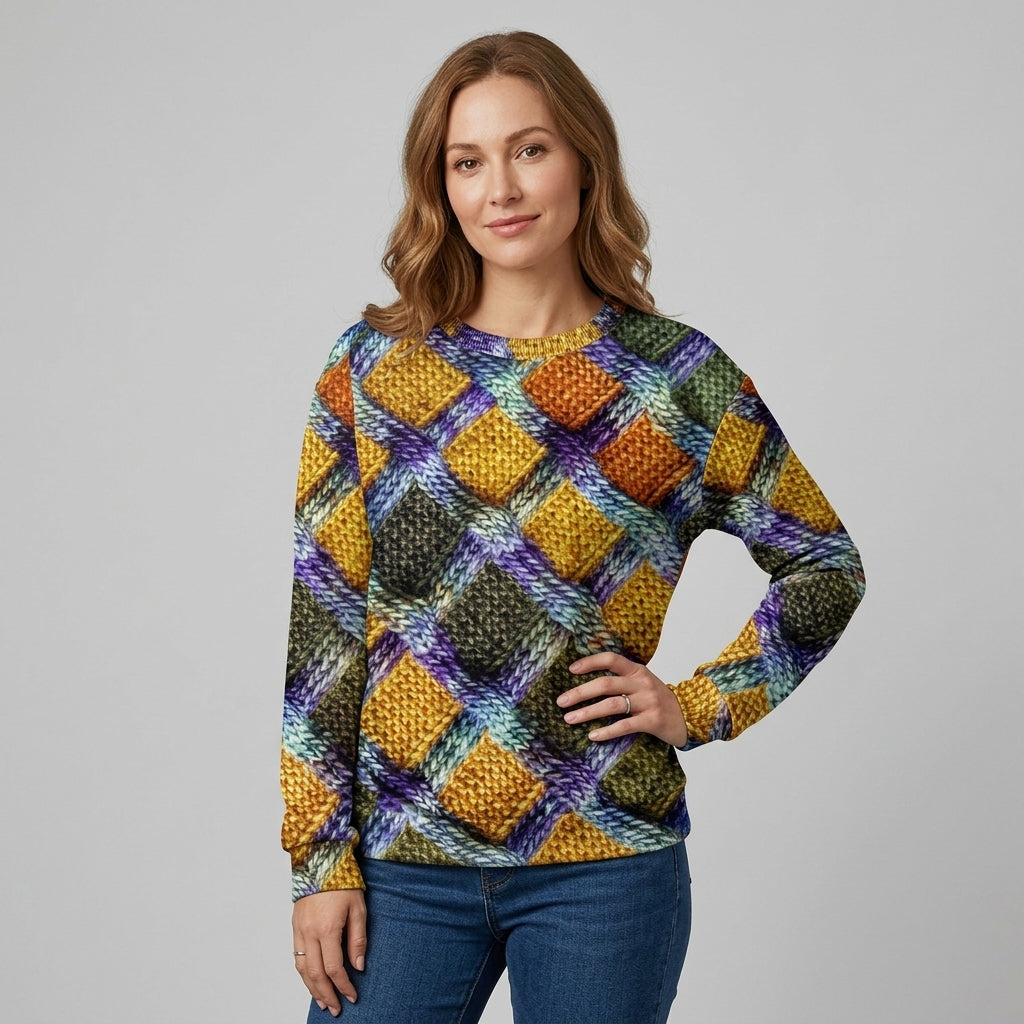Lyselle | Pull pour femme au motif original – Design ludique