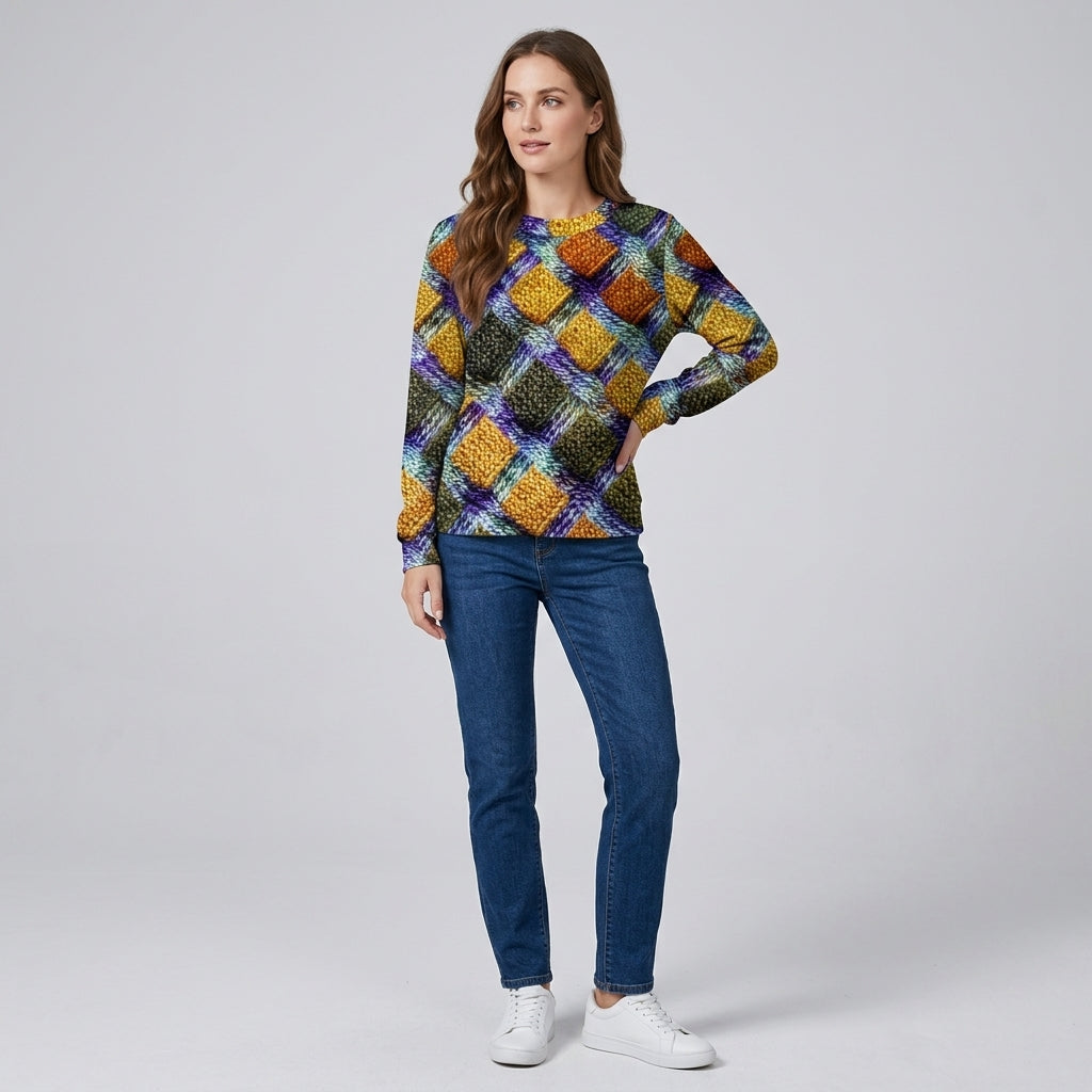 Lyselle | Pull pour femme au motif original – Design ludique