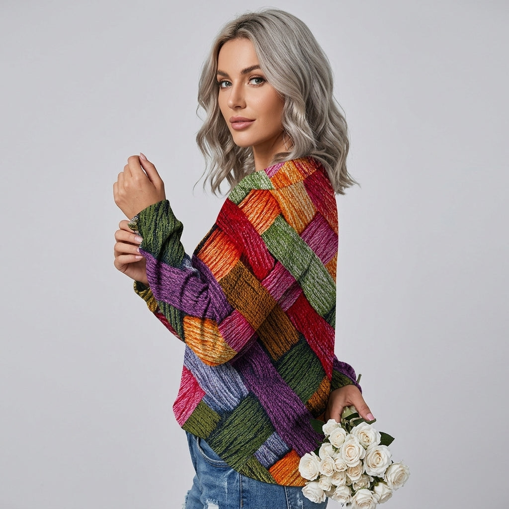 Lyselle | Pull pour femme au motif original – Design ludique