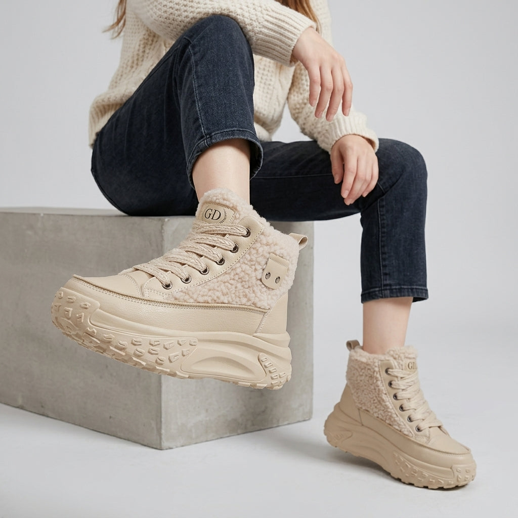 Maevira | Bottines pour femme – Bottines hautes et chaudes