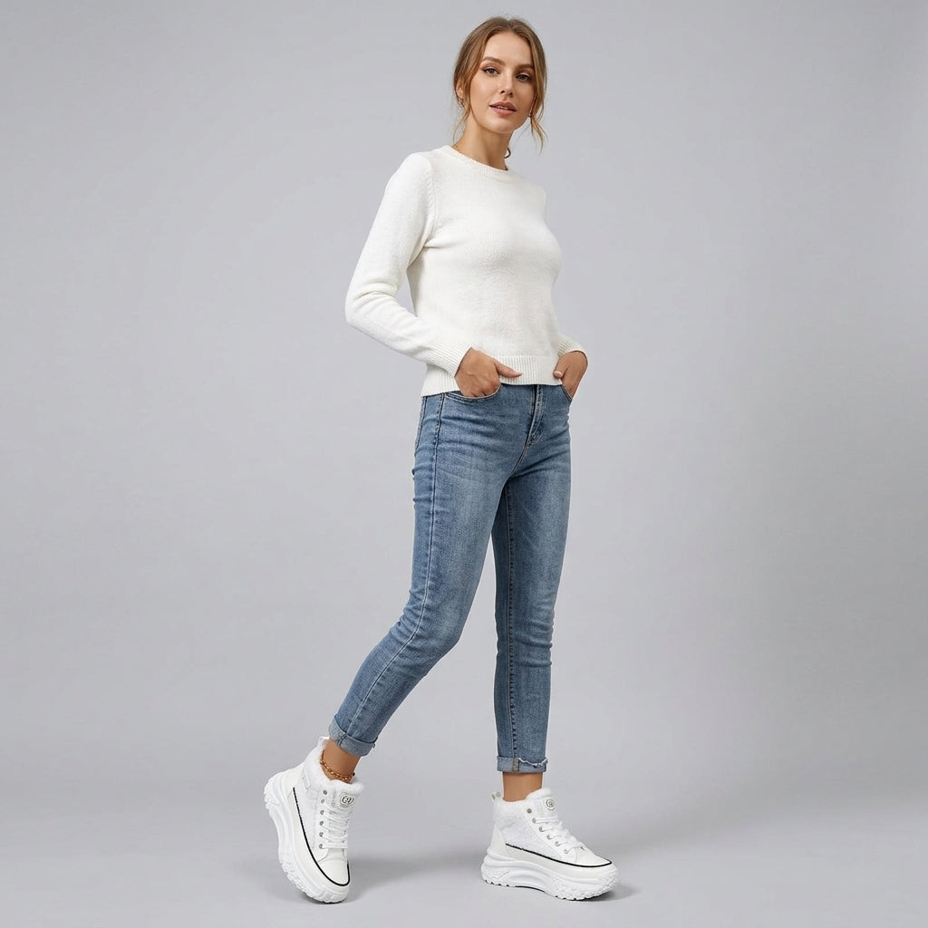 Maevira | Bottines pour femme – Bottines hautes et chaudes