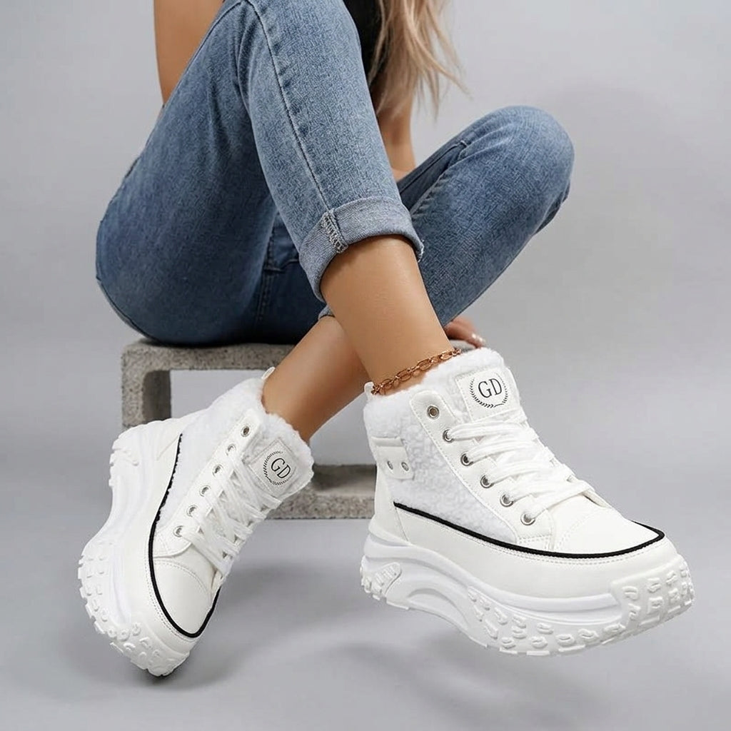 Maevira | Bottines pour femme – Bottines hautes et chaudes