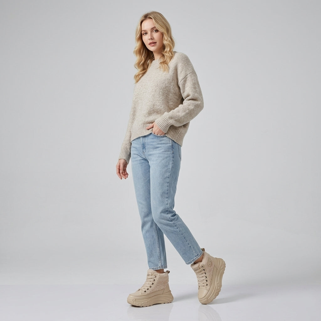 Maevira | Bottines pour femme – Bottines hautes et chaudes