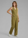 Faylinn | Ensemble 2 pièces chic et décontracté pour femme – Gilet à col en V et pantalon à jambes larges