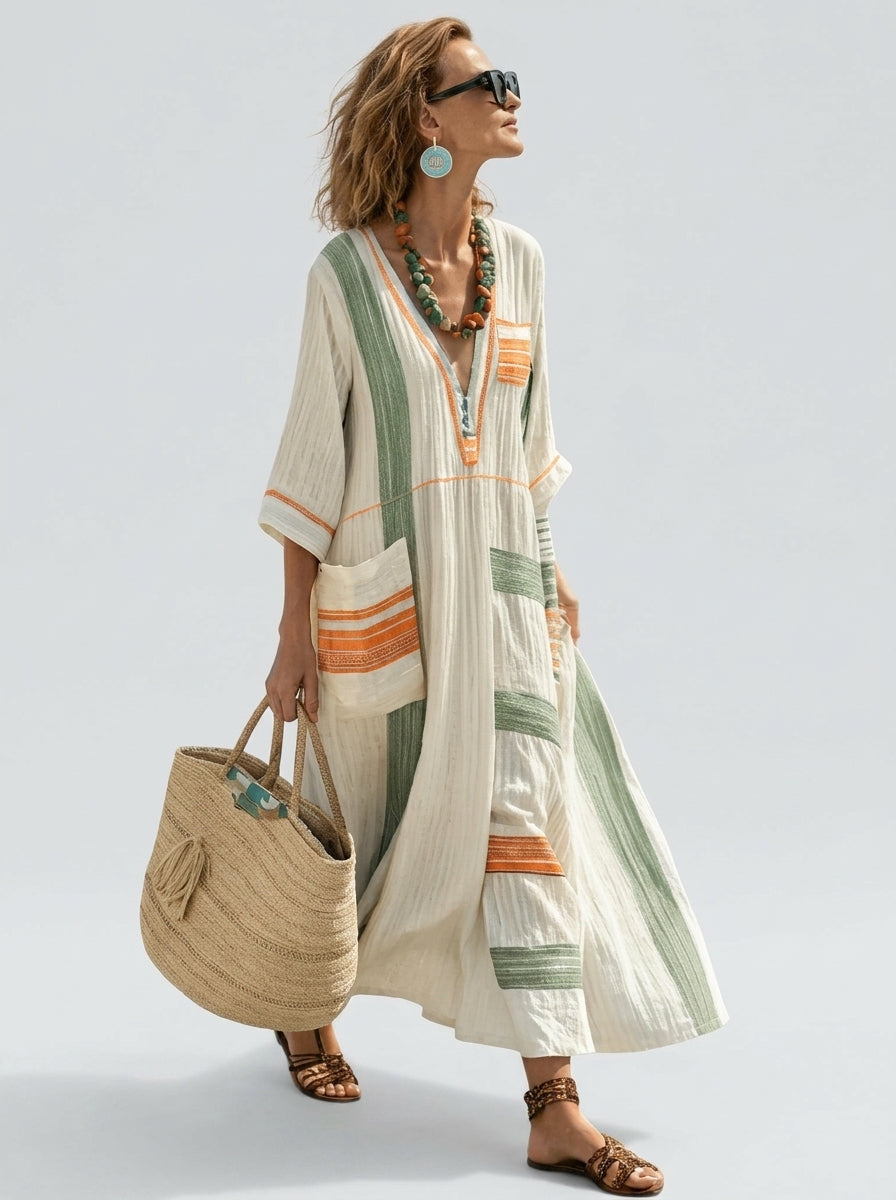 Allison | Robe Maxi Femme Fluide – Robe Longue Élégante à Coupe Ample