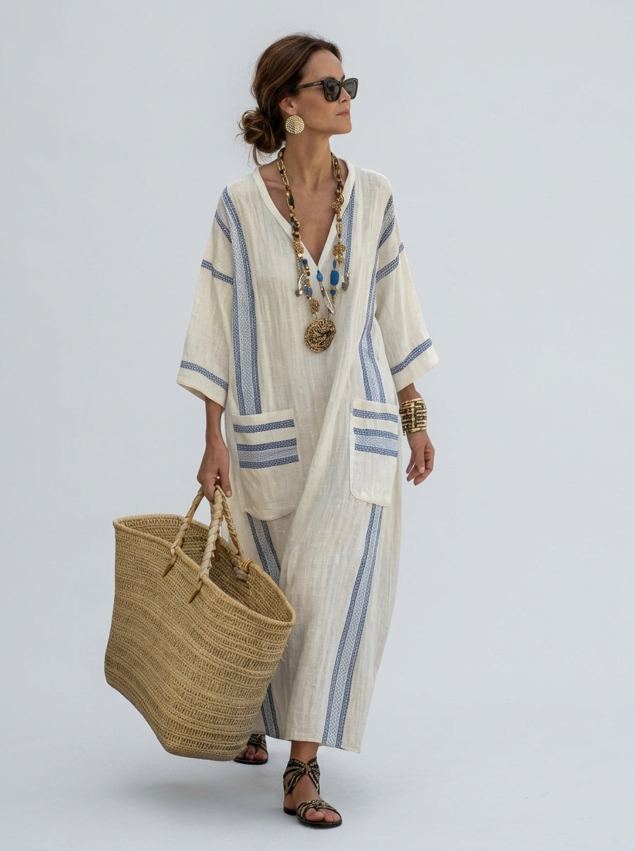Allison | Robe Maxi Femme Fluide – Robe Longue Élégante à Coupe Ample