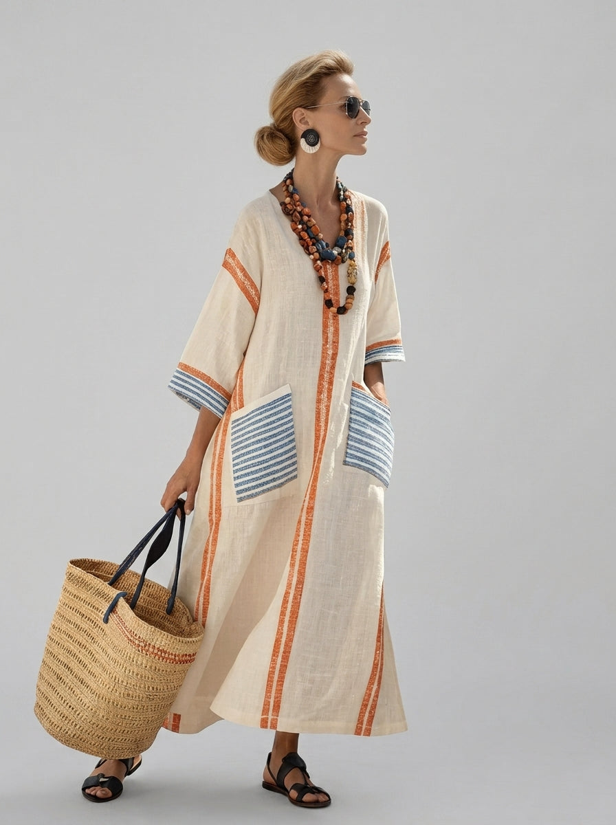 Allison | Robe Maxi Femme Fluide – Robe Longue Élégante à Coupe Ample