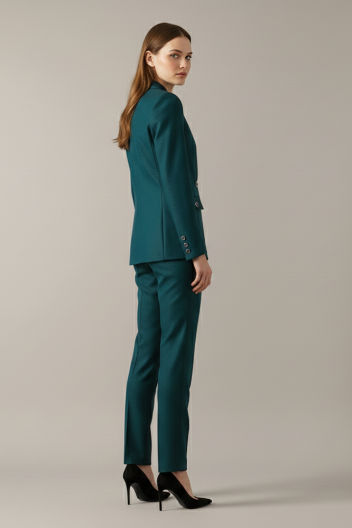 Avelina | Ensemble blazer et pantalon pour femme – Veste à un bouton, pantalon à coupe droite