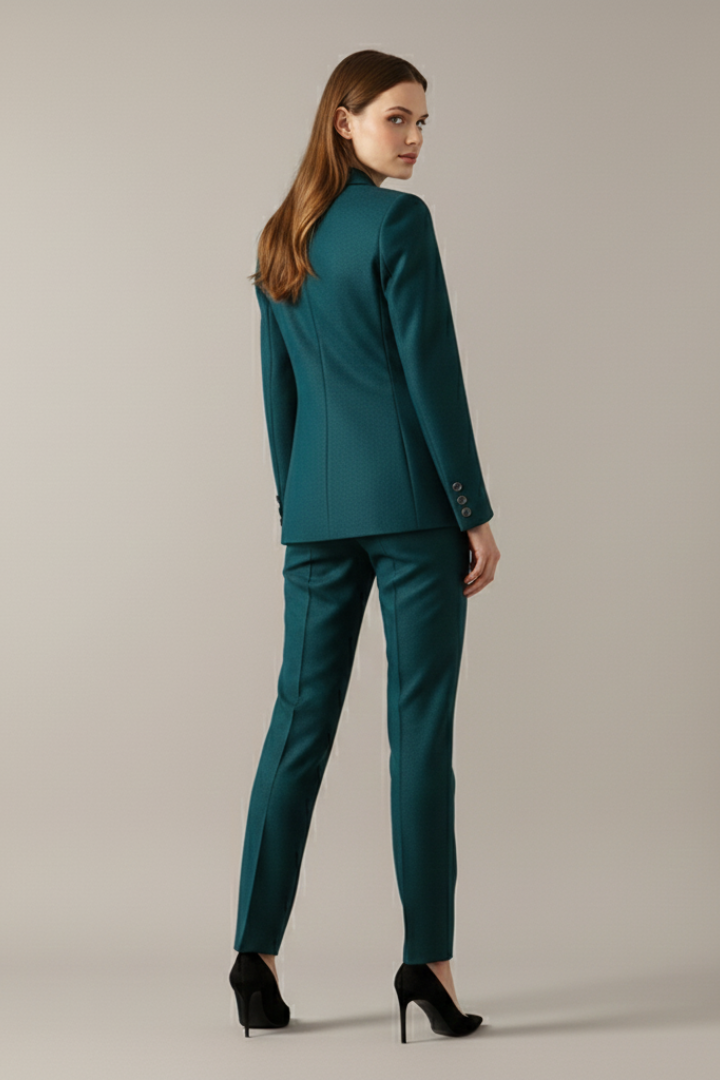 Avelina | Ensemble blazer et pantalon pour femme – Veste à un bouton, pantalon à coupe droite