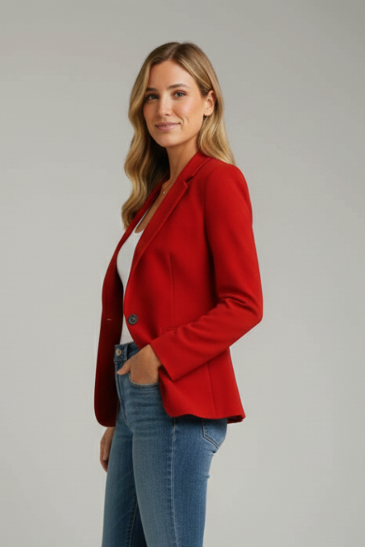 Sylverine | Veste ajustée pour femme – Blazer à revers crantés