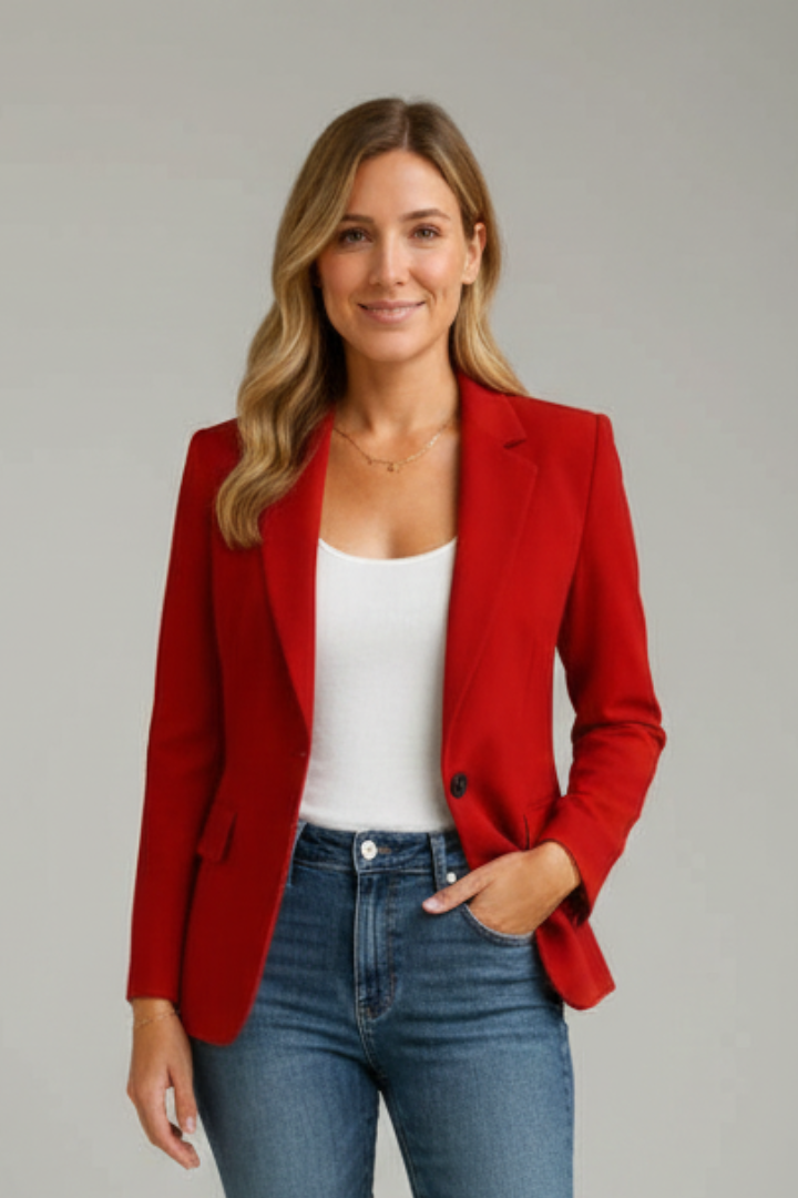 Sylverine | Veste ajustée pour femme – Blazer à revers crantés