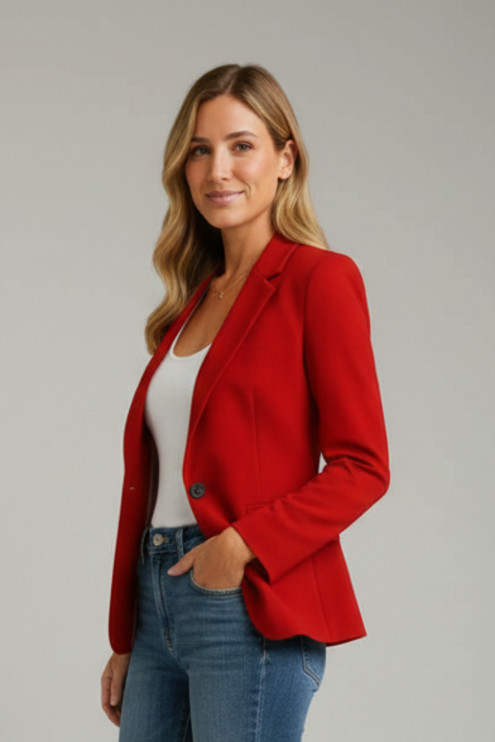 Sylverine | Veste ajustée pour femme – Blazer à revers crantés