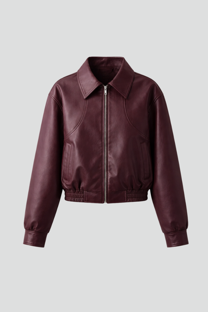 Zephyria | Veste bomber pour femme – Fermeture zippée, col classique et manches longues