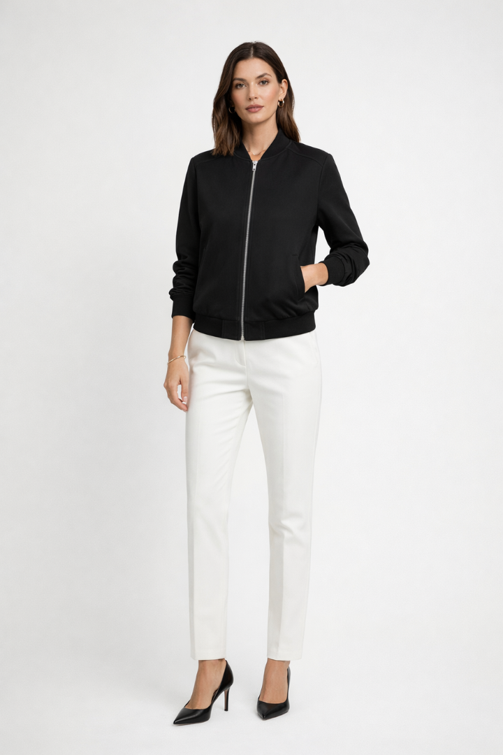 Roselina | Blouson bomber pour femme – Fermeture zippée