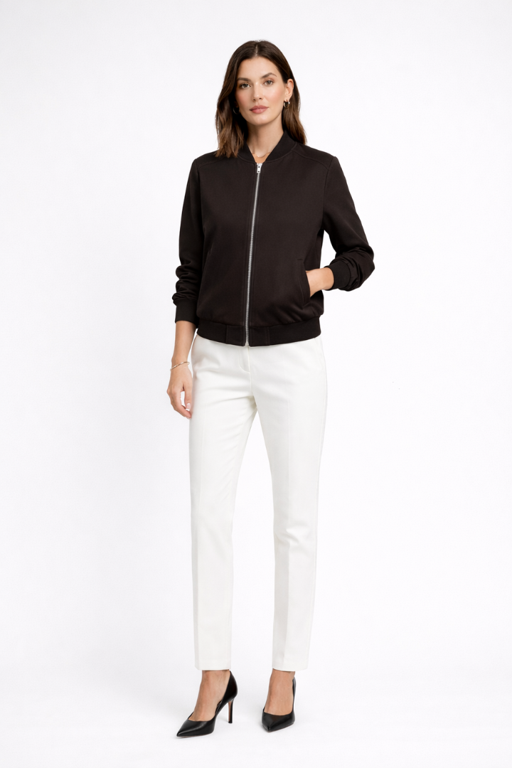 Roselina | Blouson bomber pour femme – Fermeture zippée