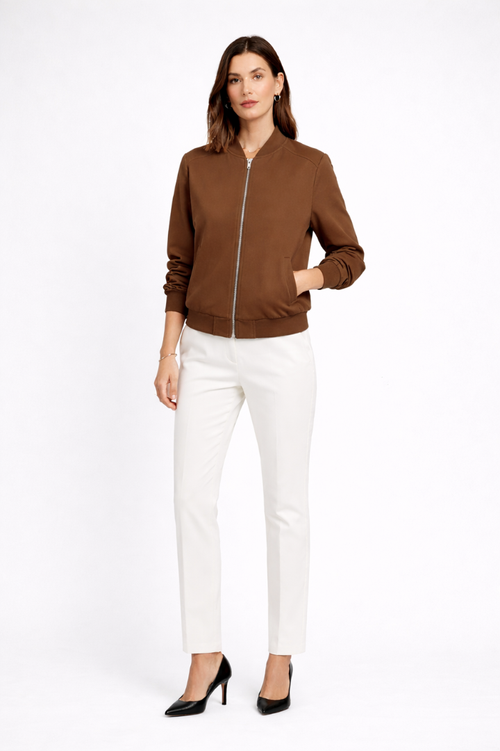 Roselina | Blouson bomber pour femme – Fermeture zippée