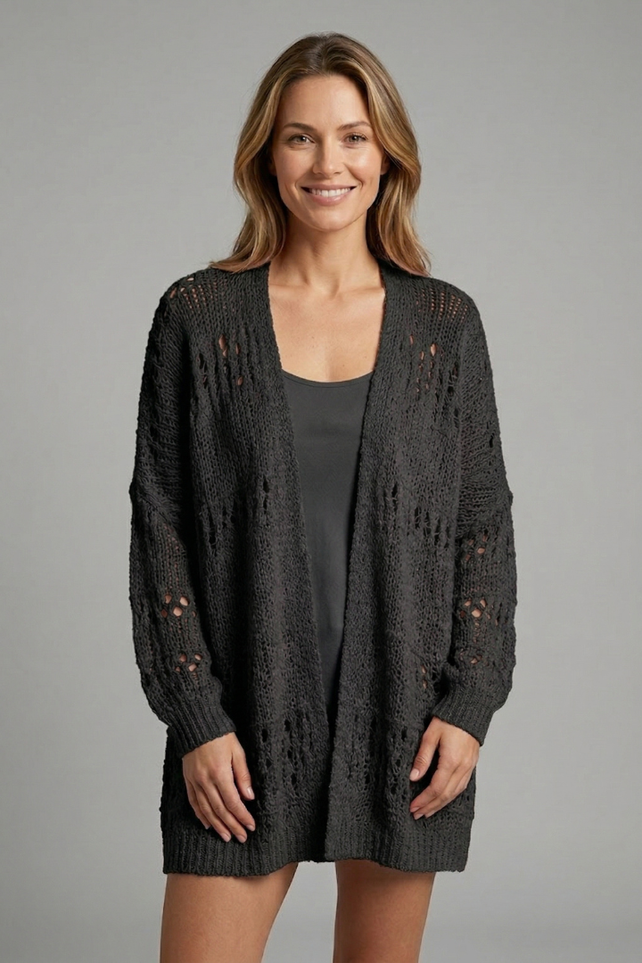 Primrose | Cardigan à manches longues et ouverture sur le devant pour femme