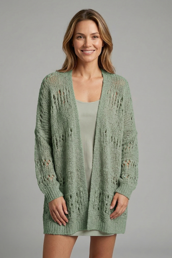 Primrose | Cardigan à manches longues et ouverture sur le devant pour femme