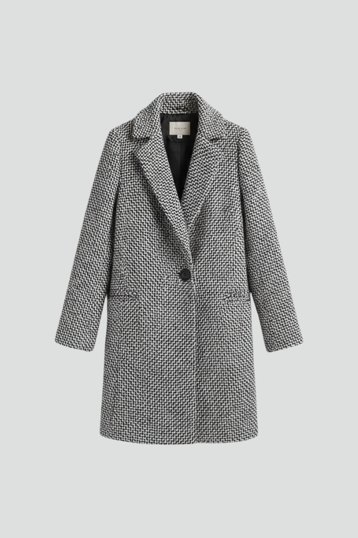 Avelissea | Manteau tissé pour femme – Col de blazer