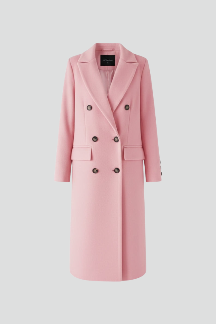 Maravira | Manteau pour femme avec col à revers, fermeture boutonnée, manches longues et coupe