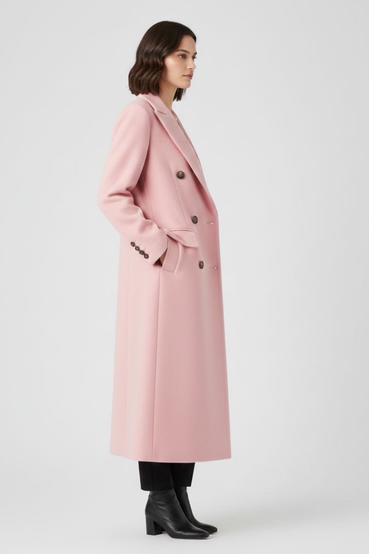 Maravira | Manteau pour femme avec col à revers, fermeture boutonnée, manches longues et coupe
