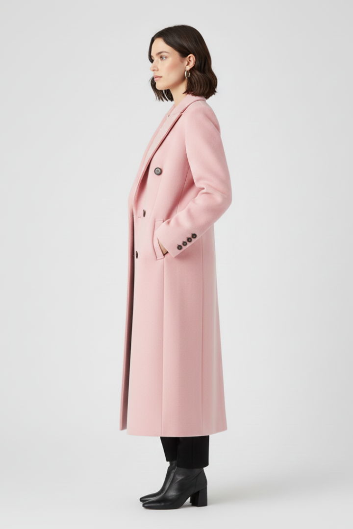 Maravira | Manteau pour femme avec col à revers, fermeture boutonnée, manches longues et coupe