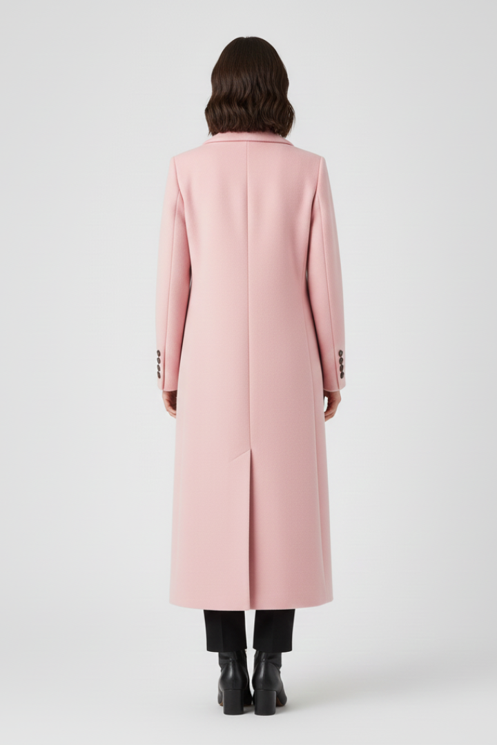 Maravira | Manteau pour femme avec col à revers, fermeture boutonnée, manches longues et coupe