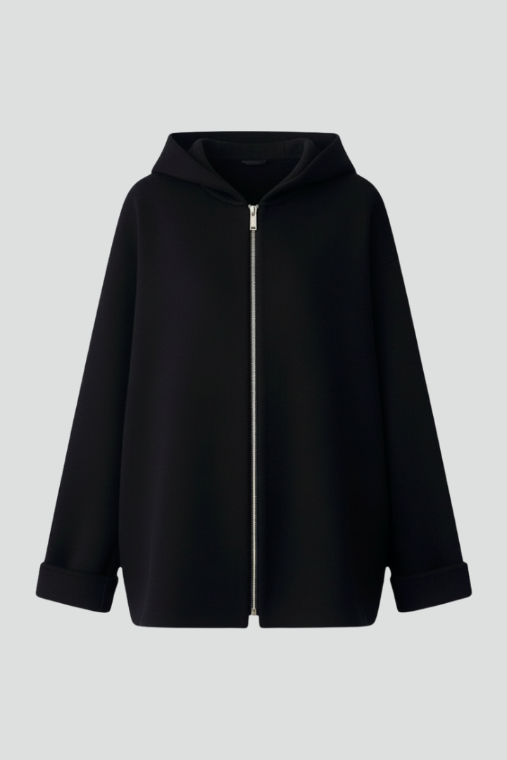Norellia | Veste à capuche pour femme avec fermeture à glissière et poches