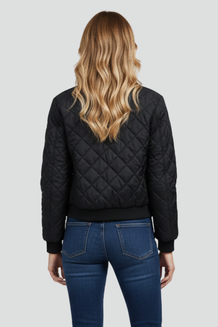 Lilou | Veste matelassée pour femme avec fermeture à glissière – Veste légère à manches longues