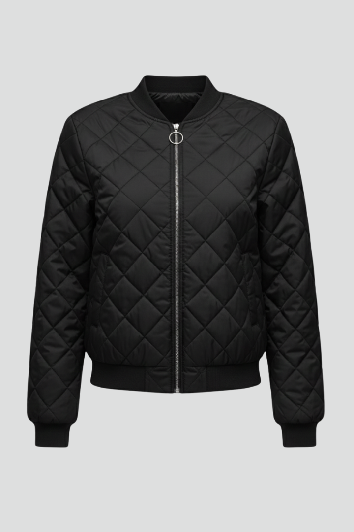 Lilou | Veste matelassée pour femme avec fermeture à glissière – Veste légère à manches longues