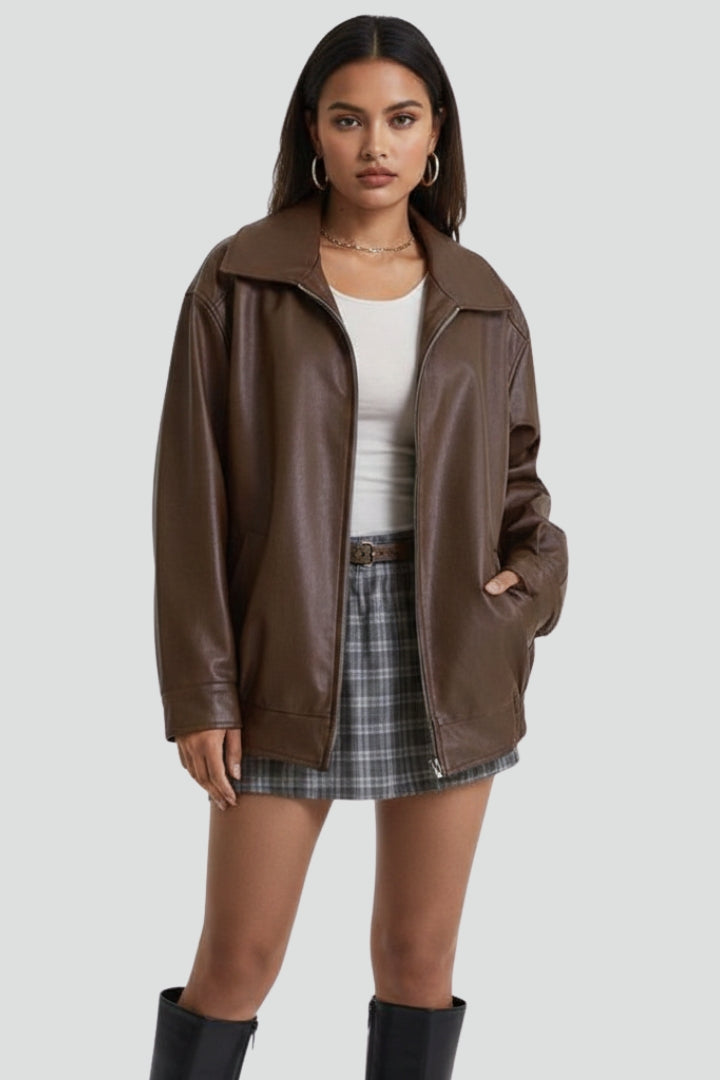 Elsinia | Veste décontractée pour femme – Fermeture zippée
