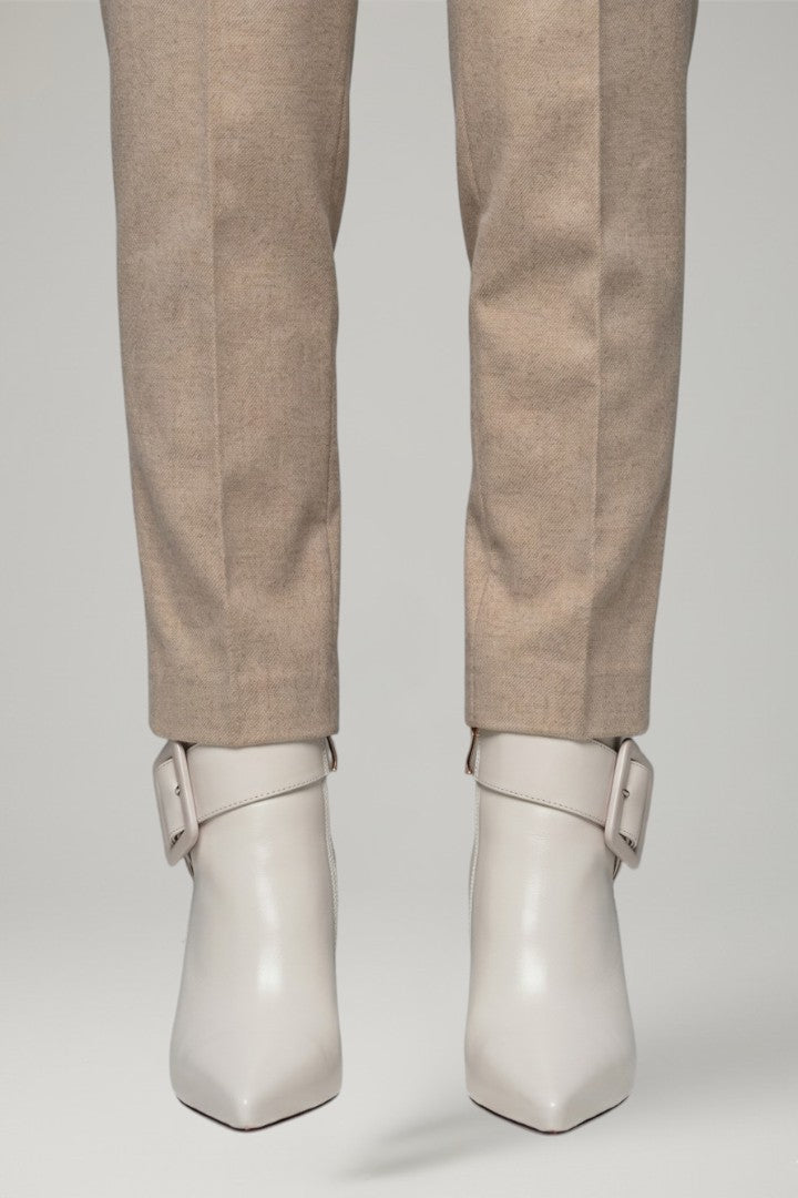 Aderyn | Bottines en cuir pour femme avec boucle et fermeture éclair latérale