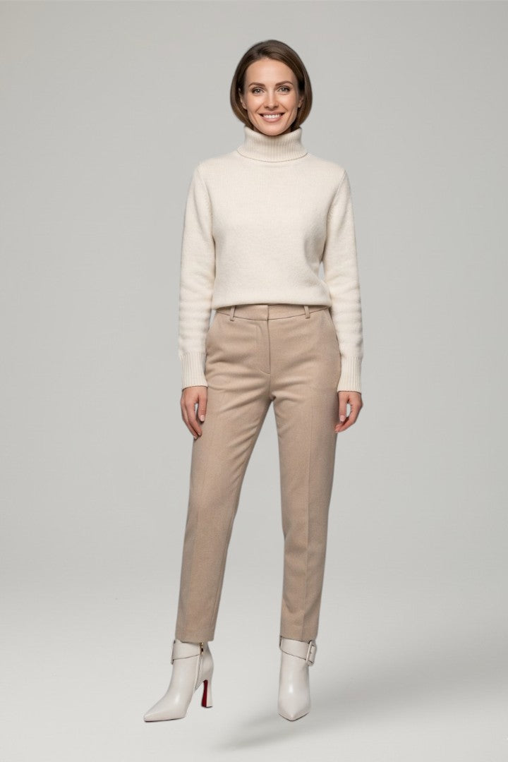 Aderyn | Bottines en cuir pour femme avec boucle et fermeture éclair latérale