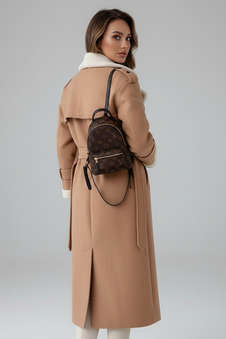 Cassia | Manteau long pour femmes – Col à revers, détails raffinés