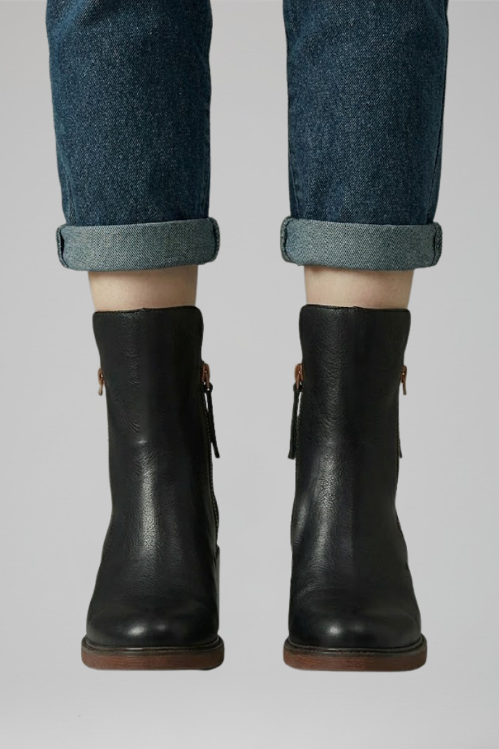 Olyssia | Bottines confortables pour femme avec fermeture éclair latérale