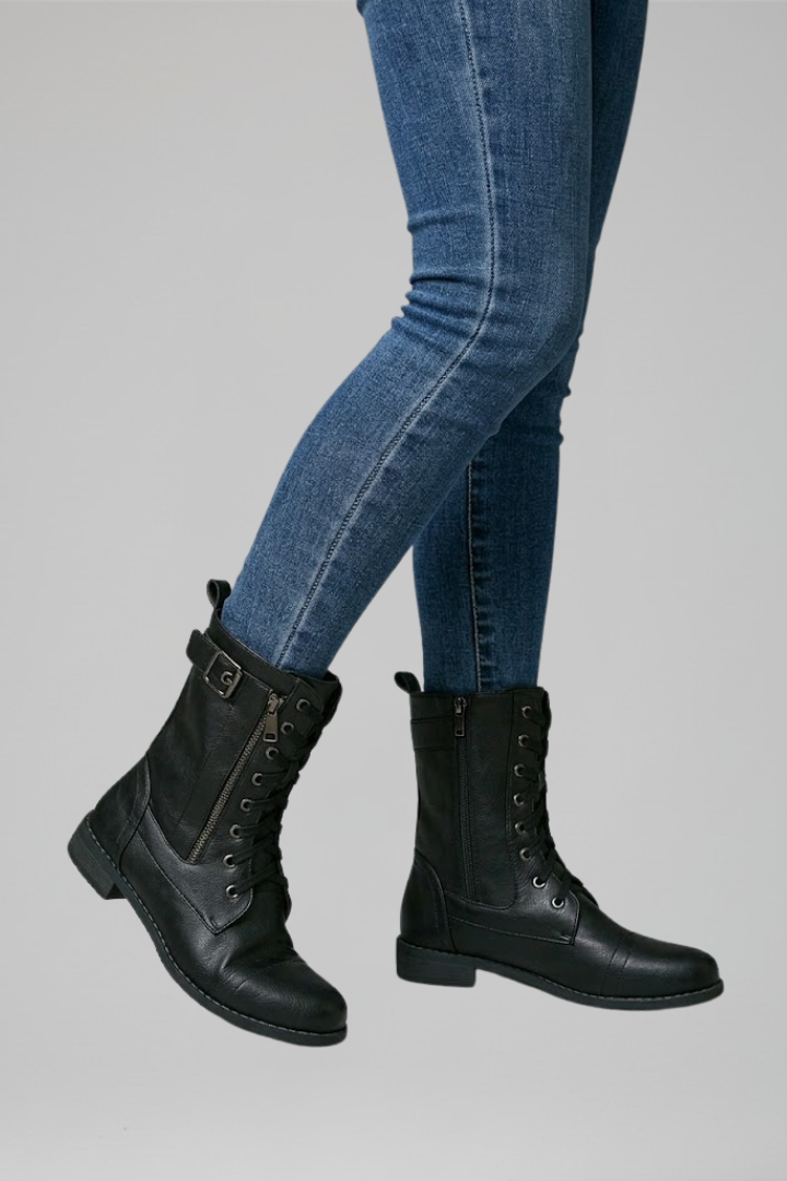 Ameliora | Bottines orthopédiques pour femme, fermeture éclair latérale