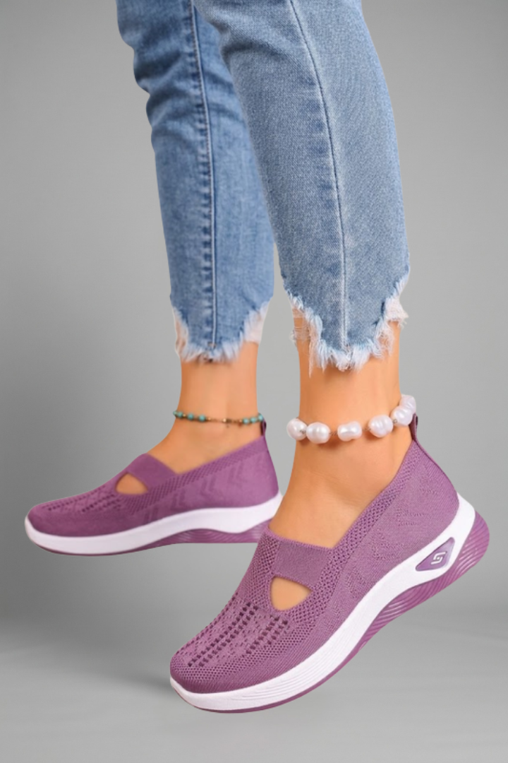 Vianne | Chaussures de marche orthopédiques pour femmes – Tige en maille tricotée respirante
