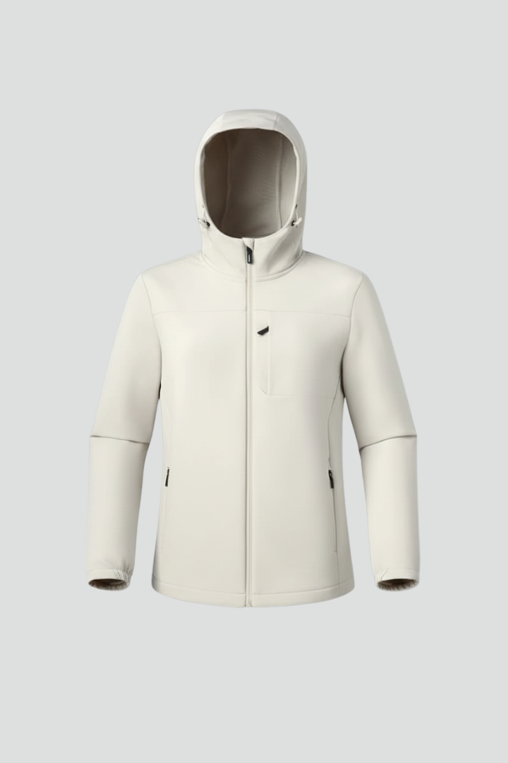 Arianne | Veste coupe-vent à capuche pour femme – Fermeture zippée