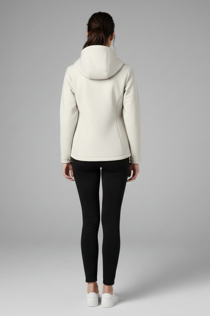 Arianne | Veste coupe-vent à capuche pour femme – Fermeture zippée