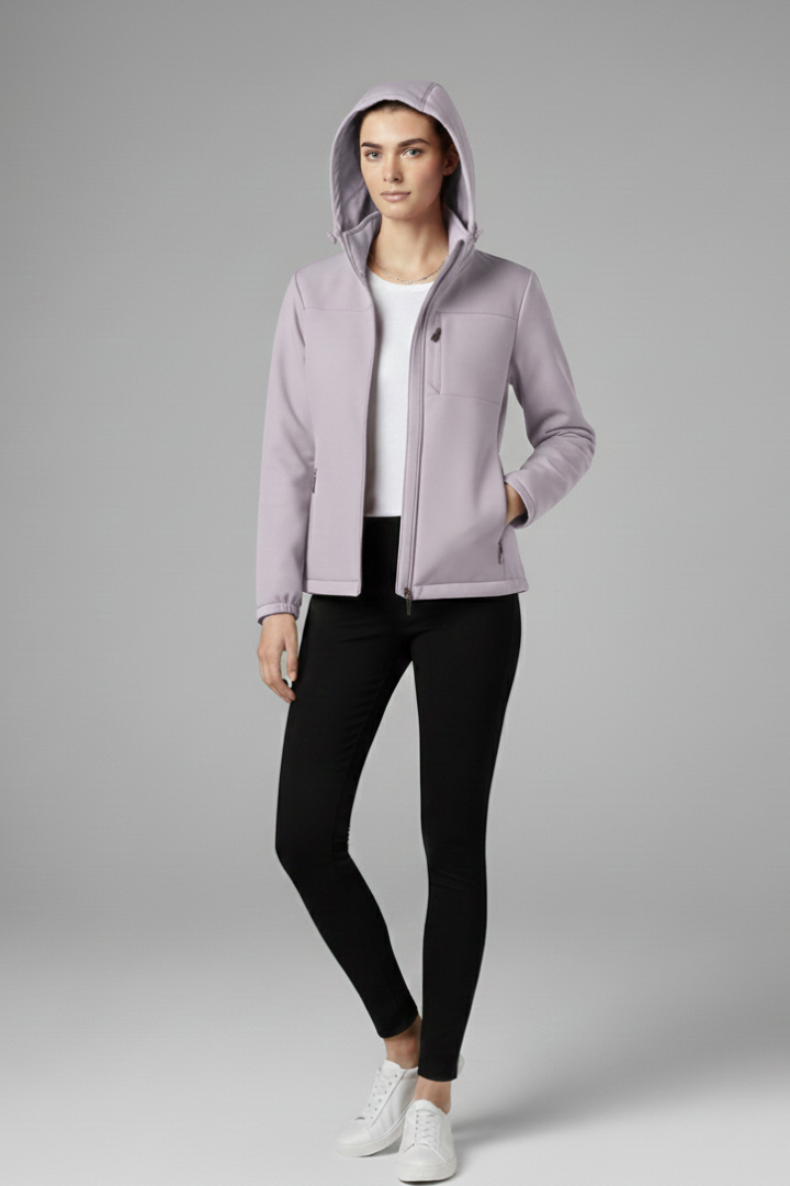 Arianne | Veste coupe-vent à capuche pour femme – Fermeture zippée