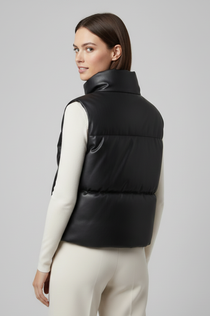 Orietta | Veste sans manches pour femme – Fermeture zippée, gilet léger et décontracté