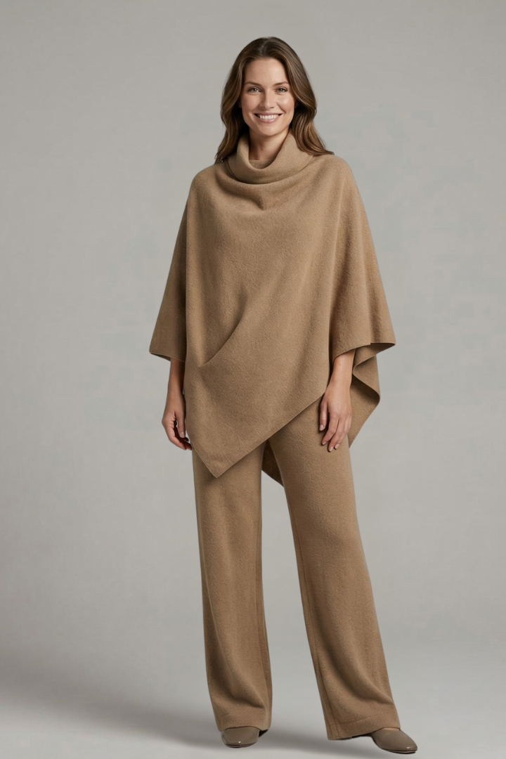 Roselith | Ensemble femme top & pantalon – Col montant