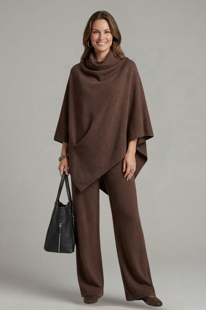 Roselith | Ensemble femme top & pantalon – Col montant